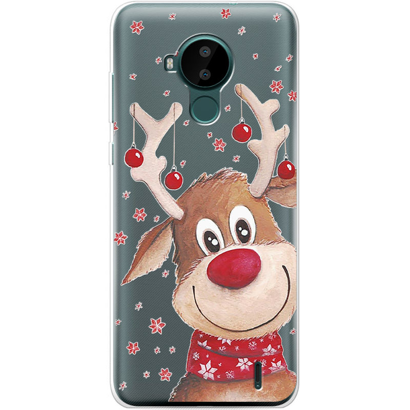 Прозрачный чехол BoxFace Nokia C30 Winter Deer