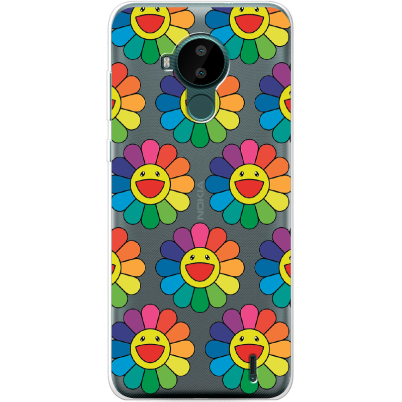 Прозрачный чехол BoxFace Nokia C30 Hippie Flowers