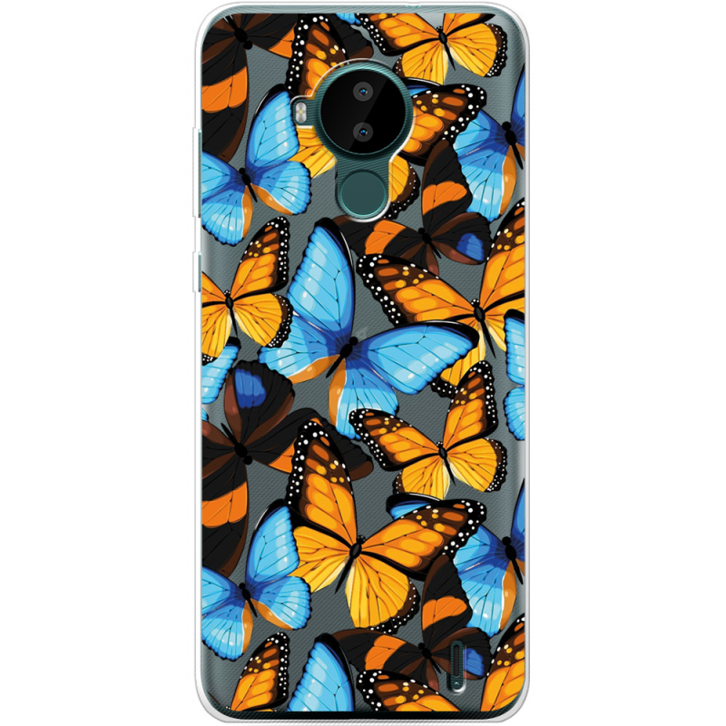 Прозрачный чехол BoxFace Nokia C30 Butterfly Morpho