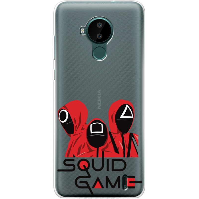 Прозрачный чехол BoxFace Nokia C30 siquid game люди в красном