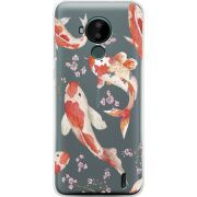 Прозрачный чехол BoxFace Nokia C30 Japanese Koi Fish