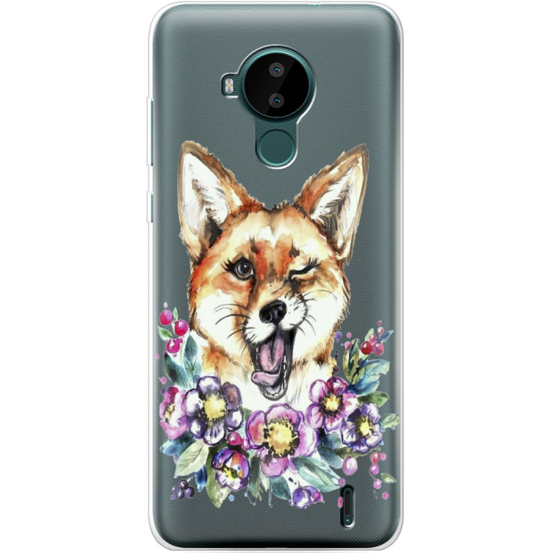 Прозрачный чехол BoxFace Nokia C30 Winking Fox