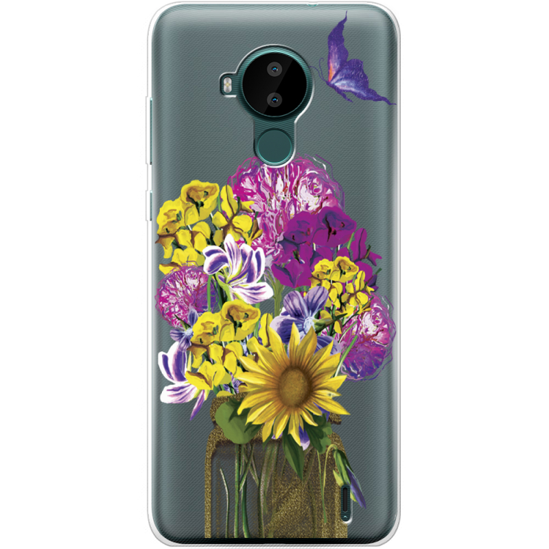 Прозрачный чехол BoxFace Nokia C30 My Bouquet