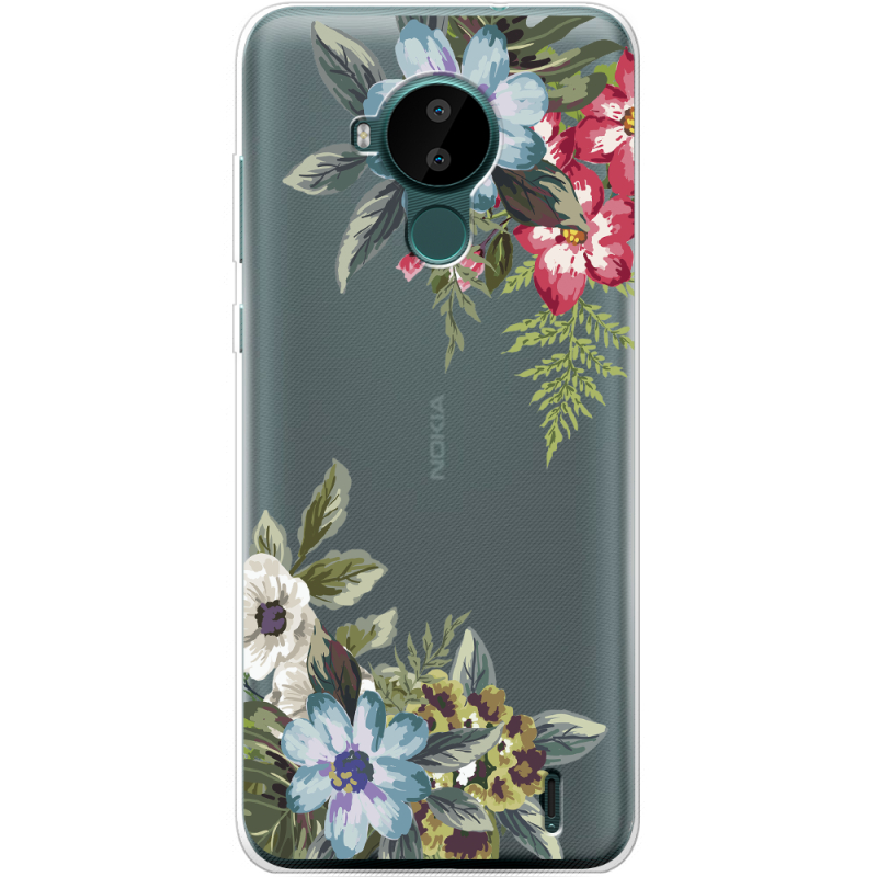 Прозрачный чехол BoxFace Nokia C30 Floral