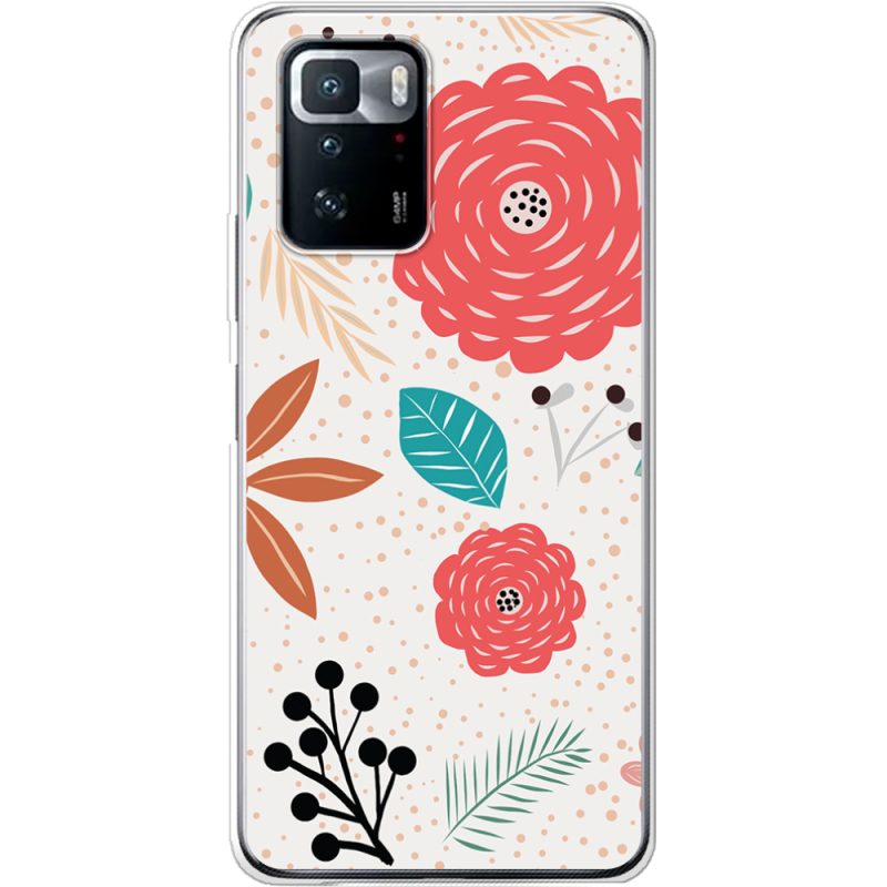 Чехол BoxFace Xiaomi Poco X3 GT Line Flowers