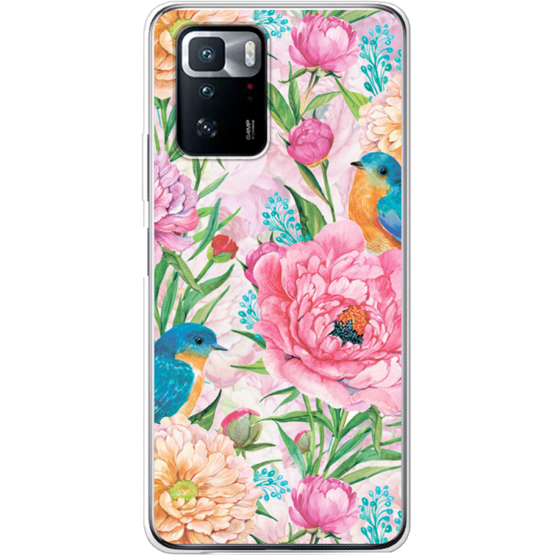 Чехол BoxFace Xiaomi Poco X3 GT Birds in Flowers