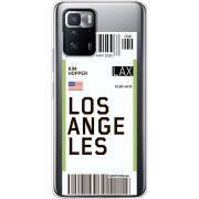 Прозрачный чехол BoxFace Xiaomi Poco X3 GT Ticket Los Angeles