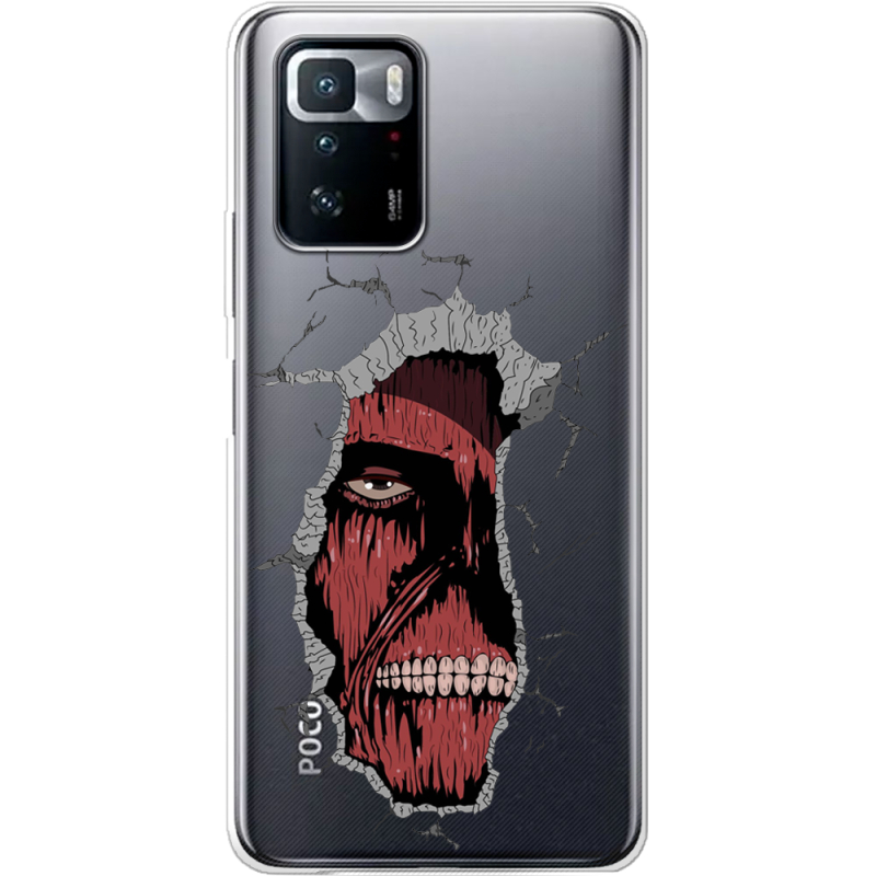 Прозрачный чехол BoxFace Xiaomi Poco X3 GT Нападение Титана