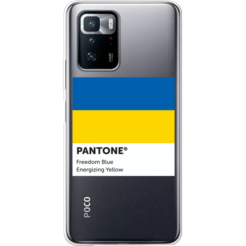 Прозрачный чехол BoxFace Xiaomi Poco X3 GT Pantone вільний синій