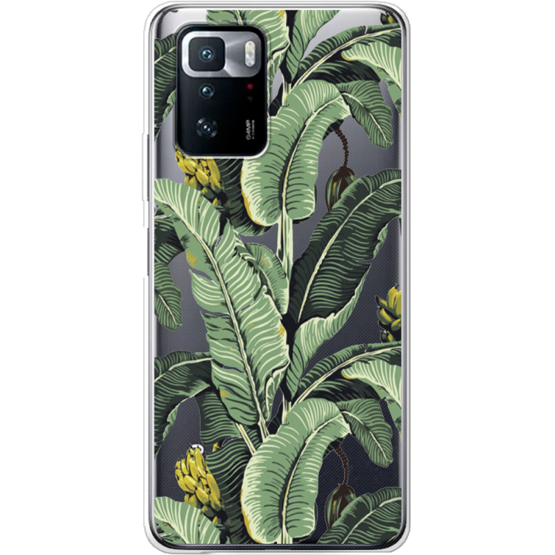 Прозрачный чехол BoxFace Xiaomi Poco X3 GT Banana Leaves