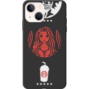 Черный чехол BoxFace Apple iPhone 13 RedWhite Coffee