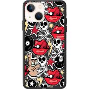 Черный чехол BoxFace Apple iPhone 13 Rock Graffiti