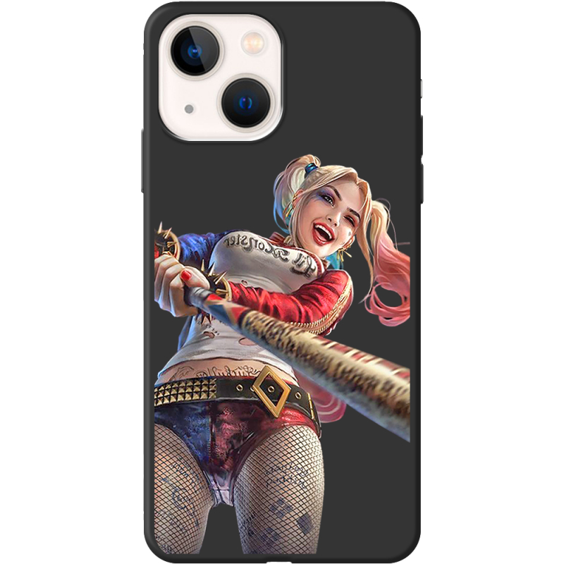 Черный чехол BoxFace Apple iPhone 13 Happy Harley Quinn