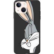 Черный чехол BoxFace Apple iPhone 13 Lucky Rabbit