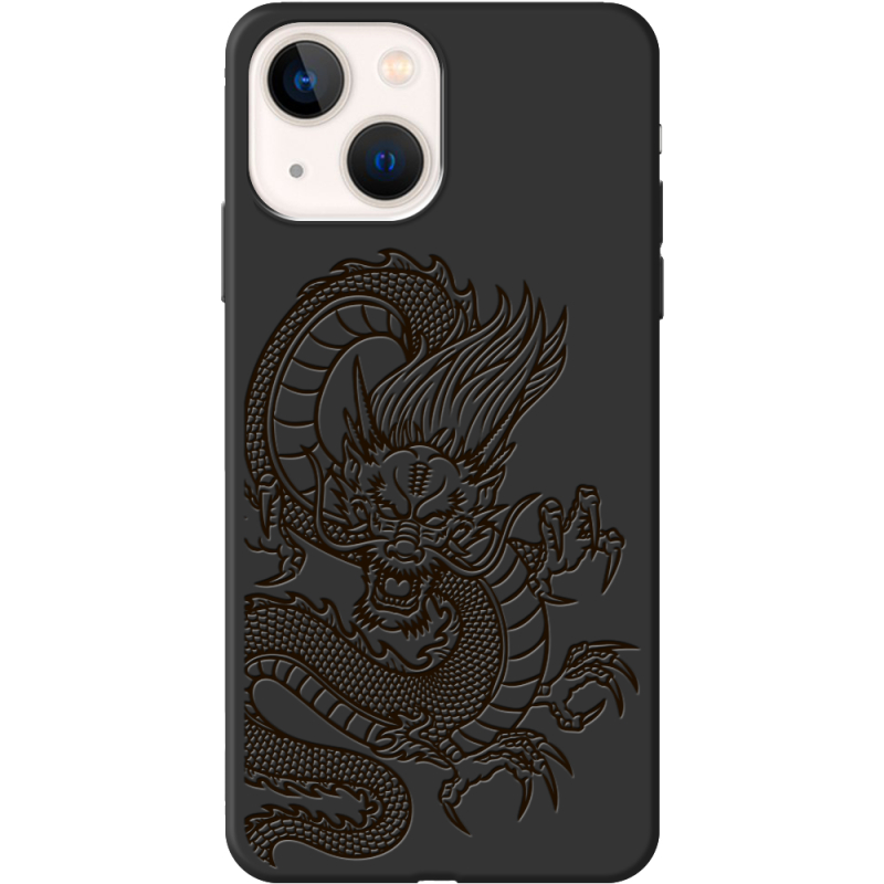 Черный чехол BoxFace Apple iPhone 13 Chinese Dragon