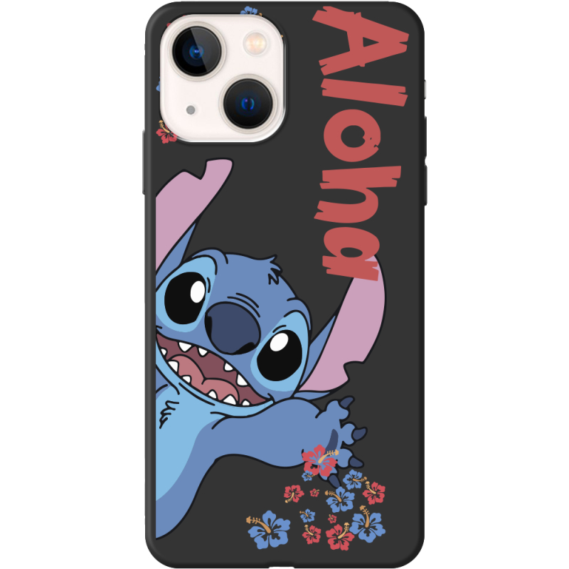 Черный чехол BoxFace Apple iPhone 13 Гавайський гість Stich