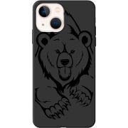 Черный чехол BoxFace Apple iPhone 13 Grizzly Bear