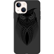 Черный чехол BoxFace Apple iPhone 13 Owl