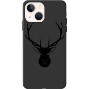 Черный чехол BoxFace Apple iPhone 13 Deer