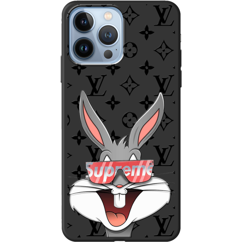 Черный чехол BoxFace Apple iPhone 13 Pro looney bunny