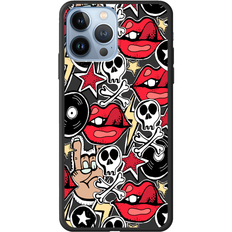 Черный чехол BoxFace Apple iPhone 13 Pro Rock Graffiti