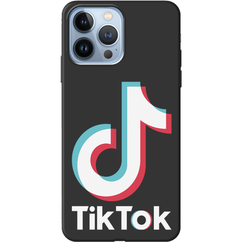 Черный чехол BoxFace Apple iPhone 13 Pro Tik Tok