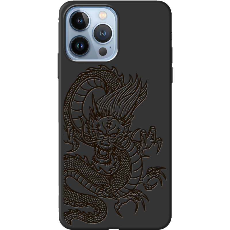 Черный чехол BoxFace Apple iPhone 13 Pro Chinese Dragon