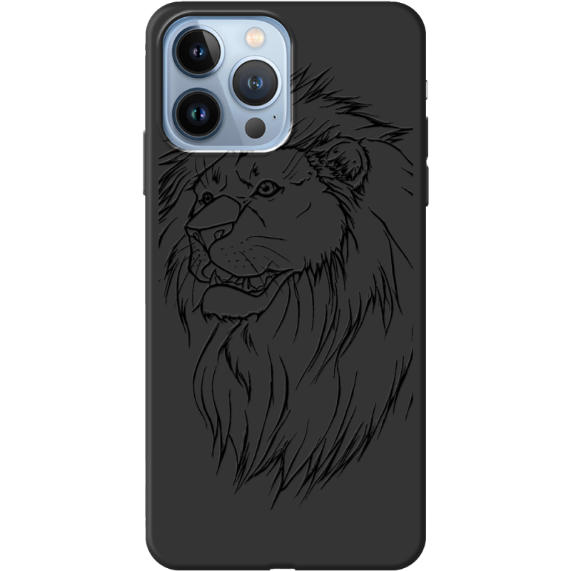 Черный чехол BoxFace Apple iPhone 13 Pro Lion