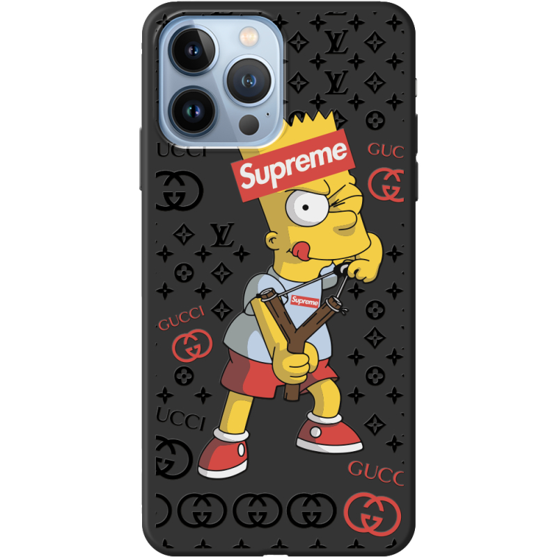 Черный чехол BoxFace Apple iPhone 13 Pro Max Yellow Fun