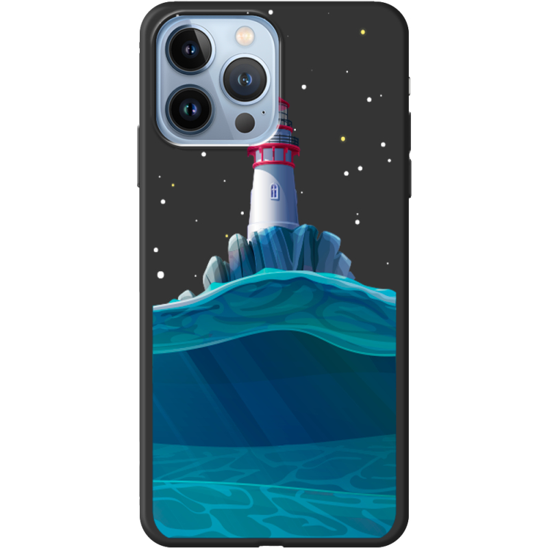 Черный чехол BoxFace Apple iPhone 13 Pro Max Lighthouse