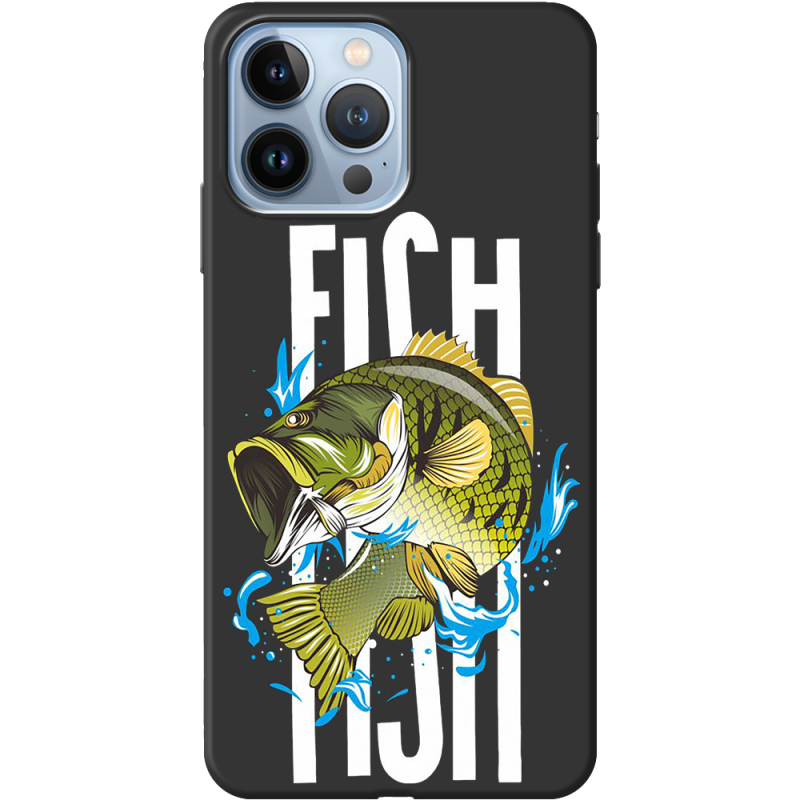 Черный чехол BoxFace Apple iPhone 13 Pro Max Fish