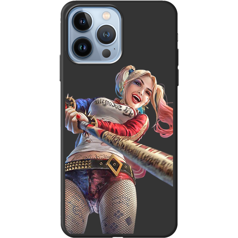 Черный чехол BoxFace Apple iPhone 13 Pro Max Happy Harley Quinn