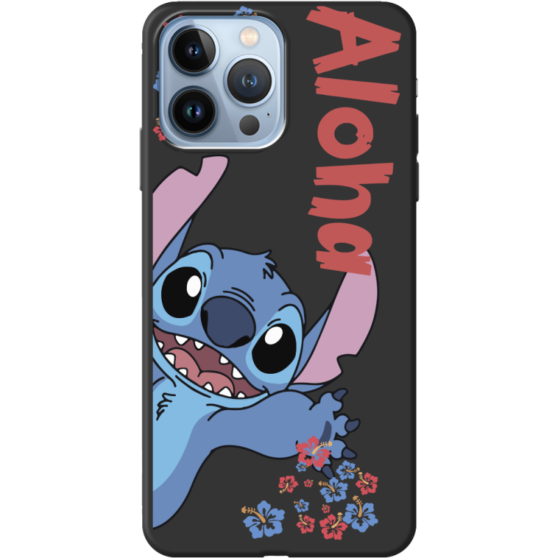 Черный чехол BoxFace Apple iPhone 13 Pro Max Гавайський гість Stich