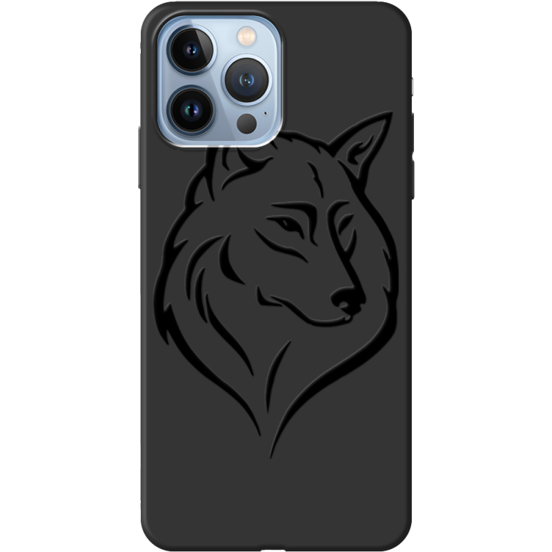 Черный чехол BoxFace Apple iPhone 13 Pro Max Wolf