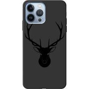Черный чехол BoxFace Apple iPhone 13 Pro Max Deer