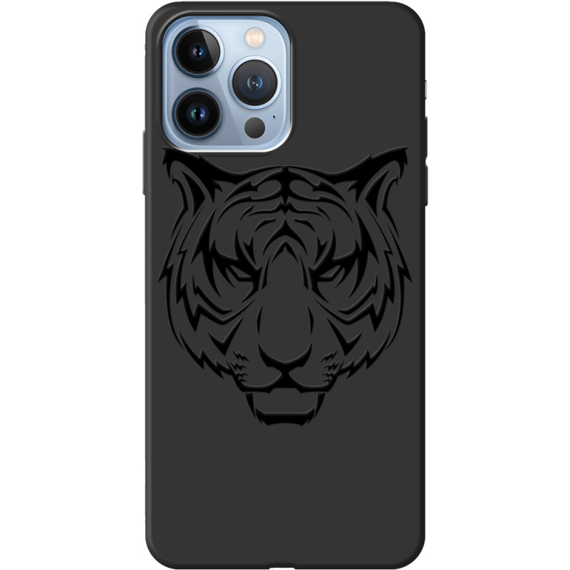 Черный чехол BoxFace Apple iPhone 13 Pro Max Tiger