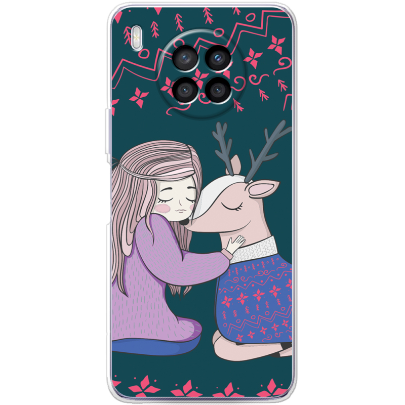 Чехол BoxFace Huawei Nova 8i Girl and deer