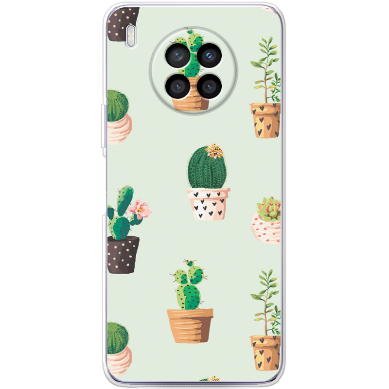 Чехол BoxFace Huawei Nova 8i L-green Cacti