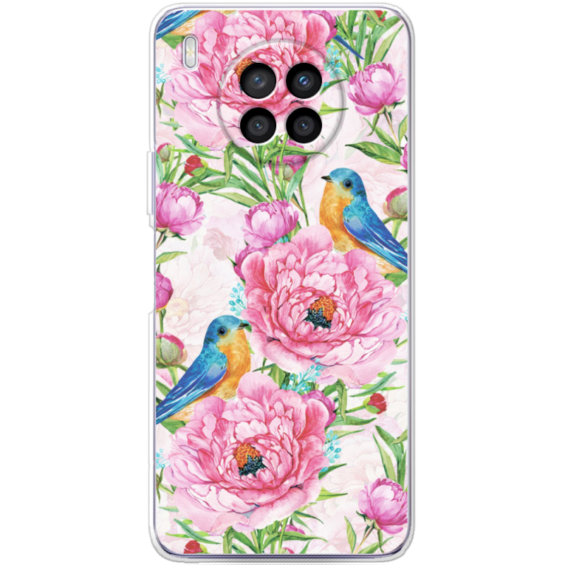 Чехол BoxFace Huawei Nova 8i Birds and Flowers