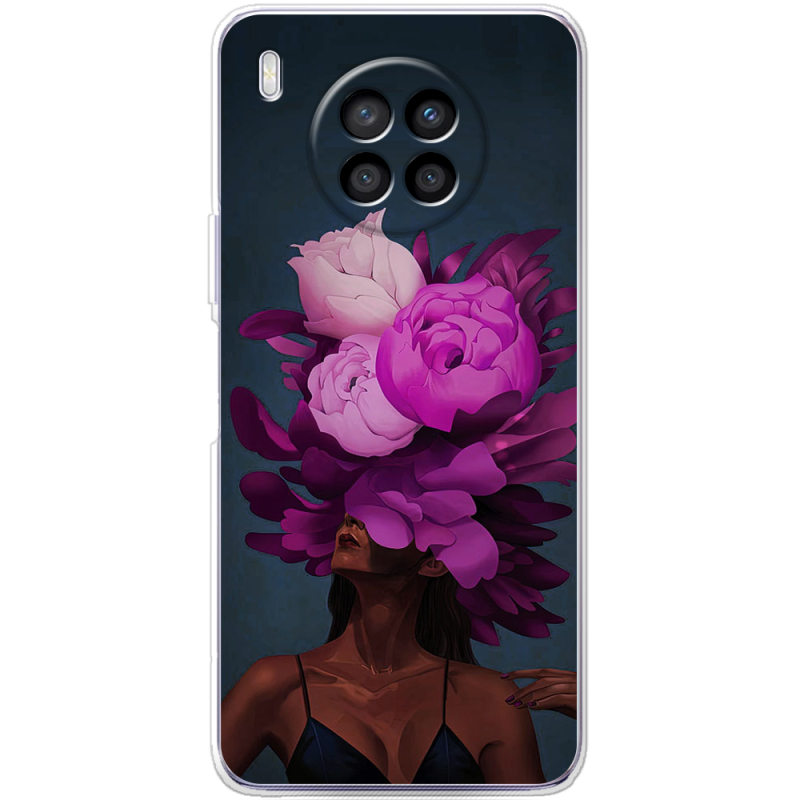 Чехол BoxFace Huawei Nova 8i Exquisite Purple Flowers