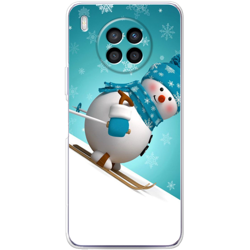Чехол BoxFace Huawei Nova 8i Skier Snowman