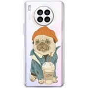 Прозрачный чехол BoxFace Huawei Nova 8i Dog Coffeeman