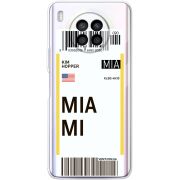 Прозрачный чехол BoxFace Huawei Nova 8i Ticket Miami