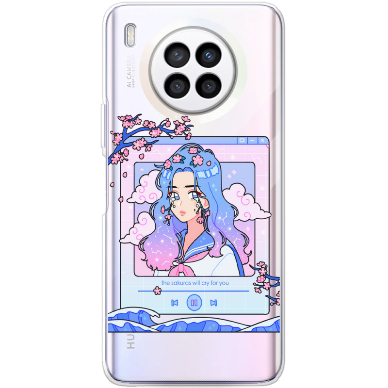 Прозрачный чехол BoxFace Huawei Nova 8i The Sakuras Will Cry For You