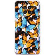 Прозрачный чехол BoxFace Huawei Nova 8i Butterfly Morpho