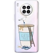 Прозрачный чехол BoxFace Huawei Nova 8i Segull in Cofee Pool