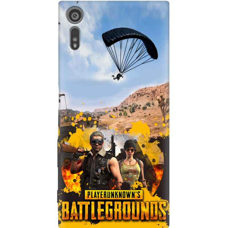 Чехол Uprint Sony Xperia XZ F8332 Pubg parachute