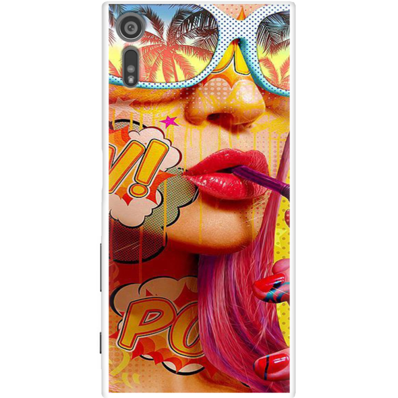 Чехол Uprint Sony Xperia XZ F8332 Yellow Girl Pop Art