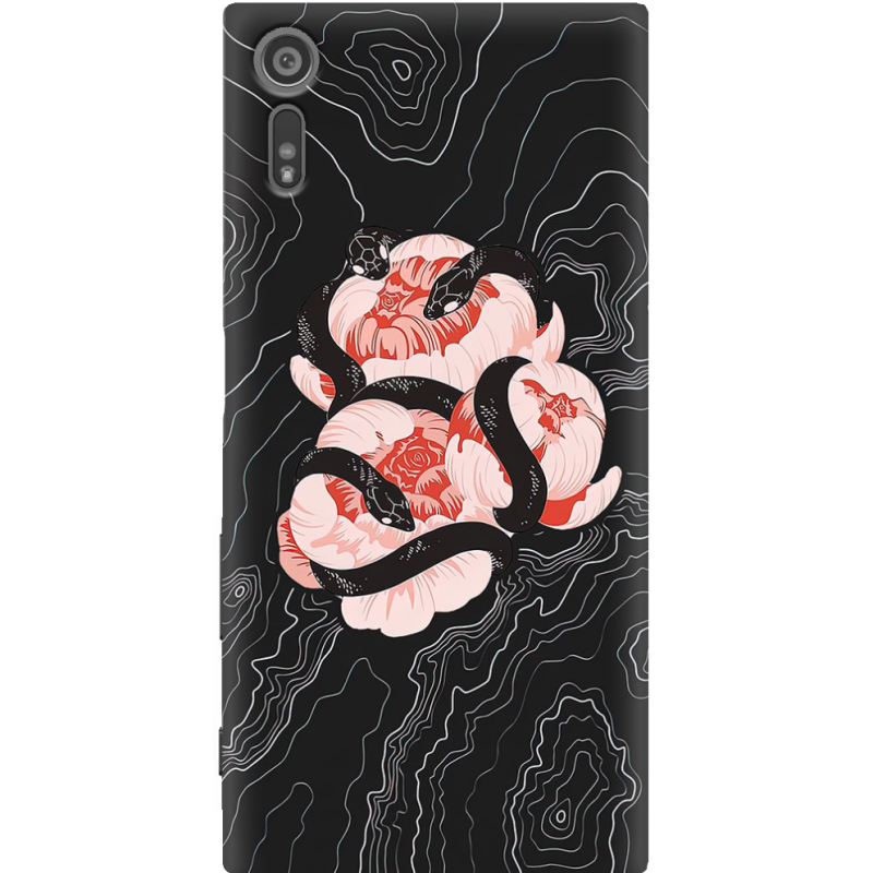 Чехол Uprint Sony Xperia XZ F8332 Snake Rose