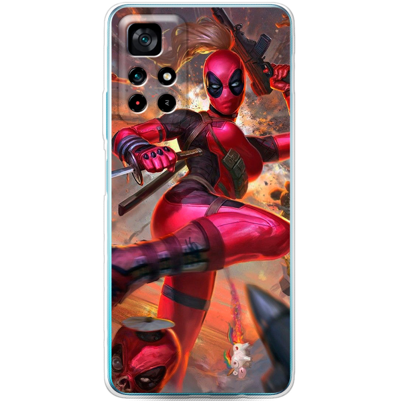 Чехол BoxFace Xiaomi Poco M4 Pro 5G Woman Deadpool